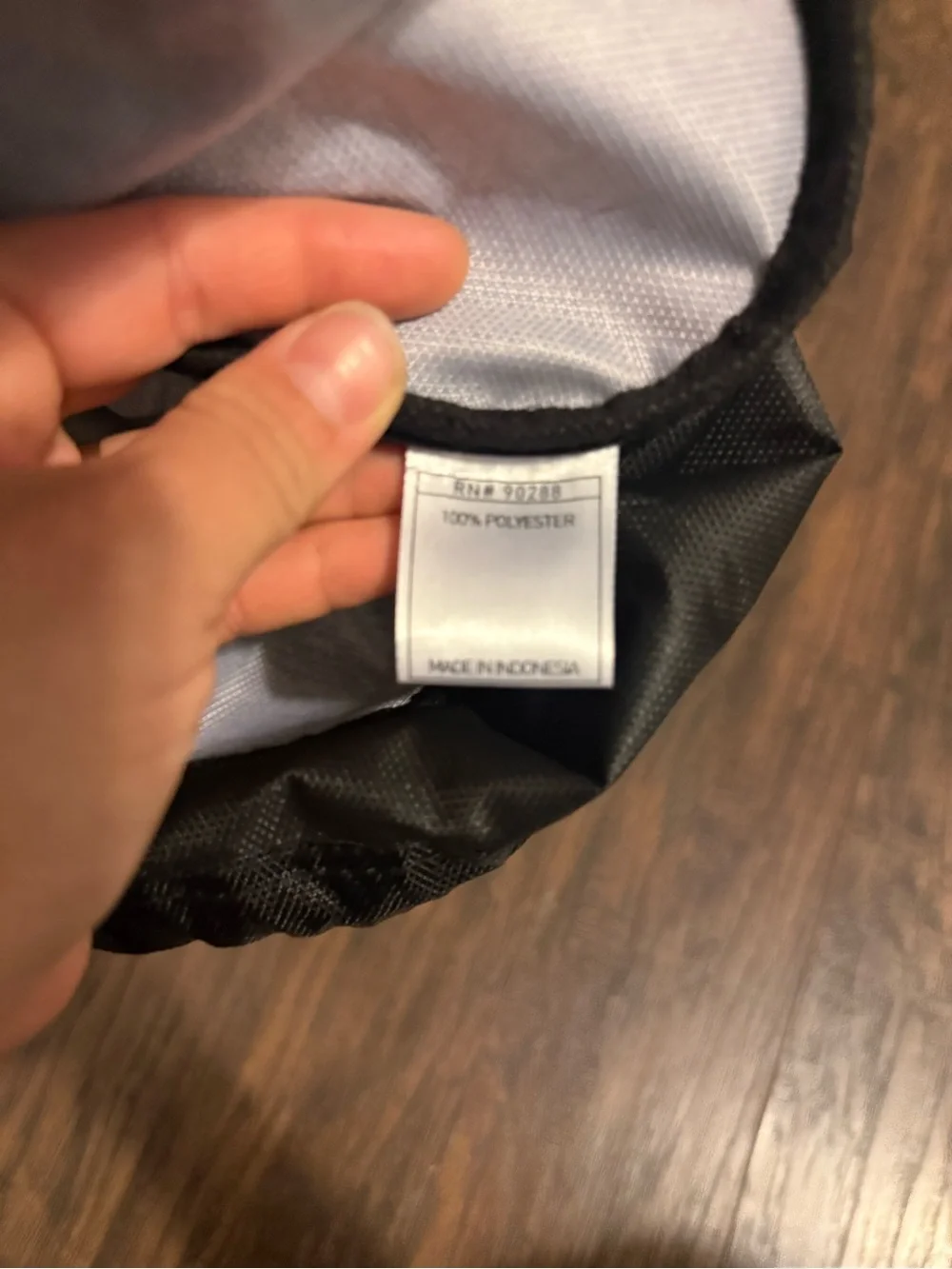 adidas Black and Gray Drawstring Gym Backpack